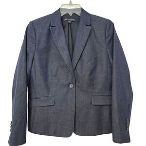 Brooks Brothers Womens 346  Denim Blazer Size 14 Petite Business  Fishermans